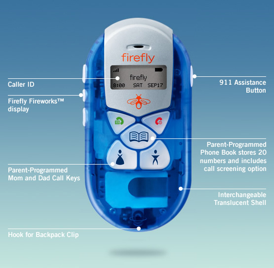 BRAND NEW FireFly Kids Child Safety CELL PHONE - SIM FREE